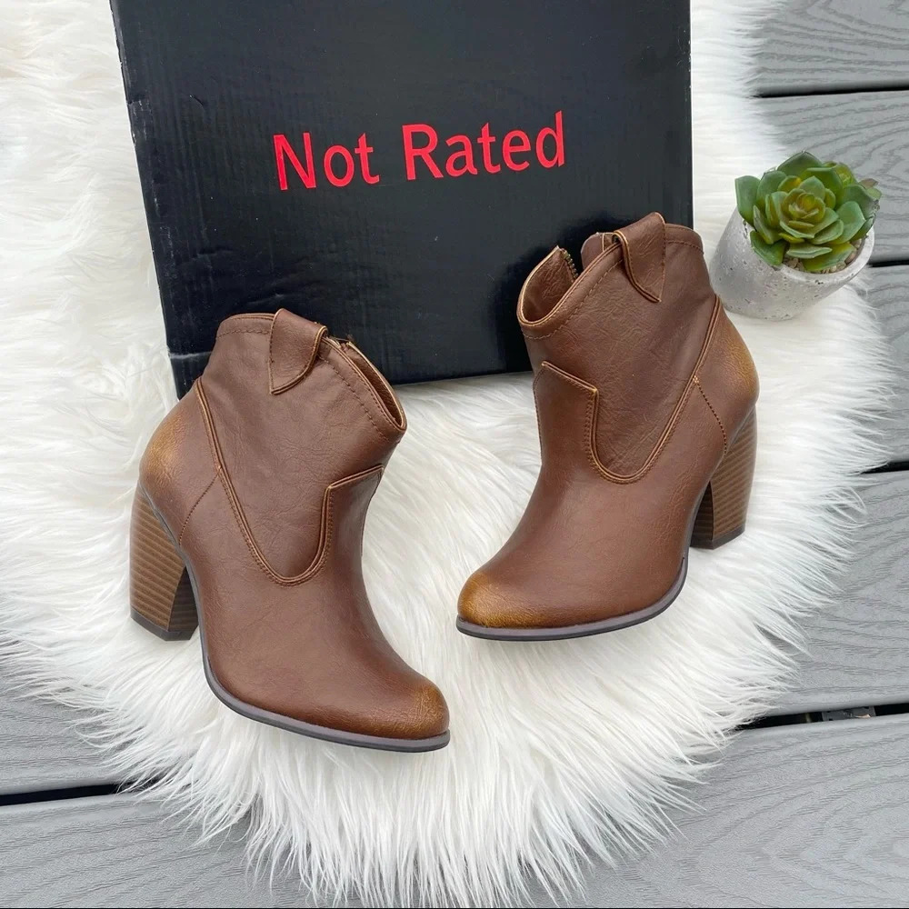 Not Rated Western Ankle Boots